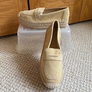 TALBOTS - Quinn Platform Suede Espadrilles -- NEW with Box
